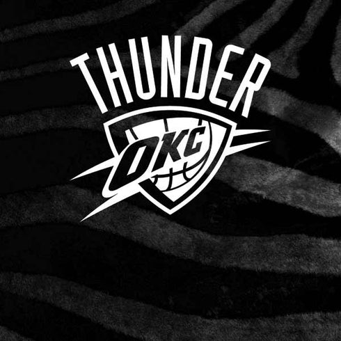 NBA Oklahoma City Thunder Black Animal Print Galaxy Buds Live Skin